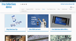 Desktop Screenshot of freecollectionsadvice.com
